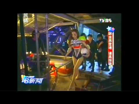 〈獨家〉北市府跨年晚會　謝金燕後台狂拉筋