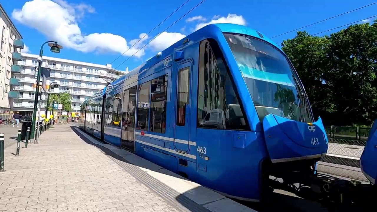 Alvik to Liljeholmen, SL Tvärbanan / Tram 22, Stockholm, Sweden