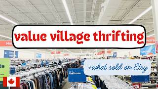 Thrifting for vintage home decor to resell! | MY FAVOURITE VALUE VILLAGE | What sold on Etsy!