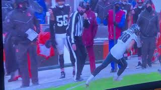 MACK WILSON SMASHES A EAGLE PLAYER AFTER HE TAKES ON DENZEL WARD!