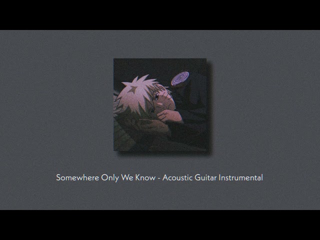 when it rains and u want to listen some song // somewhere only we know - soft guitar melody class=
