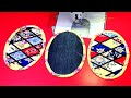 DIY원 3개로 파우치를 만들어요!/Make a Pouch With "3 Circles"/Scraps/Stained Glass Patchwork