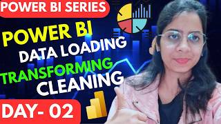 Day 2: Power BI Full Course for Beginners | Interface Tour, Data Loading, Cleaning & Transformation