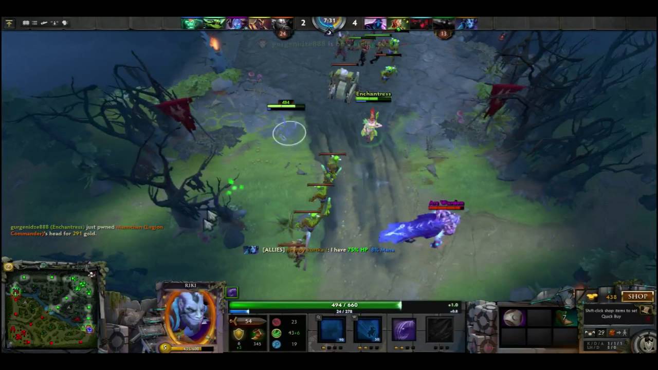 Dota 2 kill ark warden