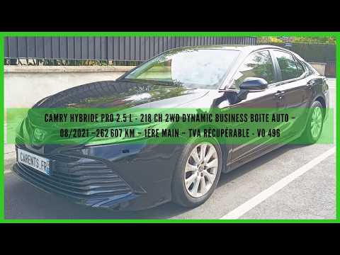 CAMRY HYBRIDE 2WD DYNAMIC BUSINESS BOITE AUTO-08/2021–262 607 km–1ère main– TVA récupérable - VO 496