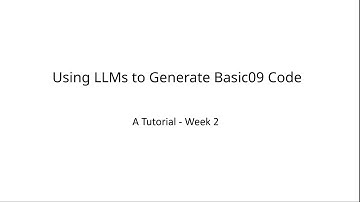 Using LLMs to Generate Basic09 Code: A Tutorial - Week 2