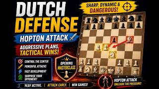 Dutch Defense ♟️ Hopton Attack Tactical Chess Battle