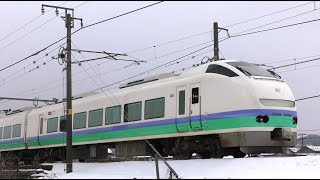 上沼垂色編成E653系H202編成【4K】特急しらゆき5号新潟行き信越本線下り55M