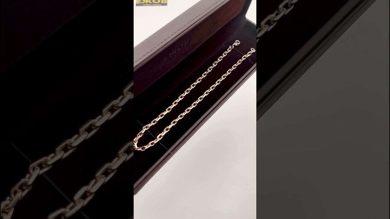 Золотая цепь Якорь 34,47 грамм с замком бабочка проба 585