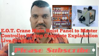 E.O.T. Crane Main Hoist Panel to Master Controller Wiring Explanation Live Practical (Don't Miss)