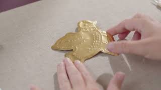 Homemade brass ornament - DIY by Søstrene Grene