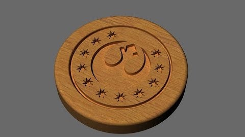 How to create a Star Wars beer coaster with design spark mechanical and Corel draw