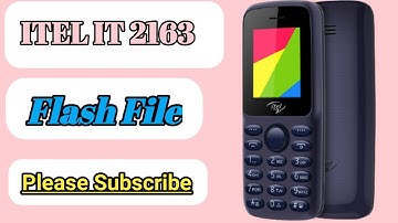 Itel It 2163 Flash File   WITH Boot Key