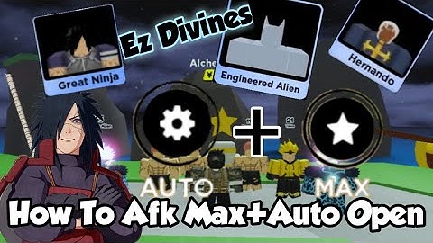 How To Afk Max+Auto Open (Ez Divines) | Anime Fighters Simulator