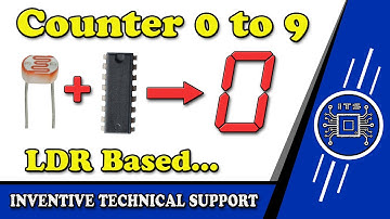 LDR Based Counter Circuit using CD4026 & LM358 LDR (Light Dependent Resistor) || DIY Counter Circuit