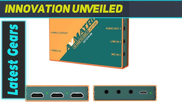 AVMATRIX UC1218-4K Video Capture Card: The Best Choice for Seamless Live Streaming