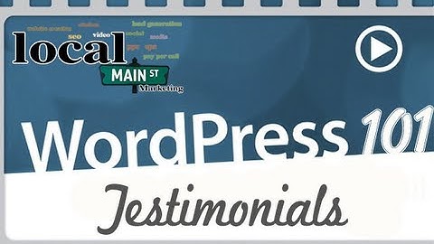 Wordpress Training 101-26 Testimonials