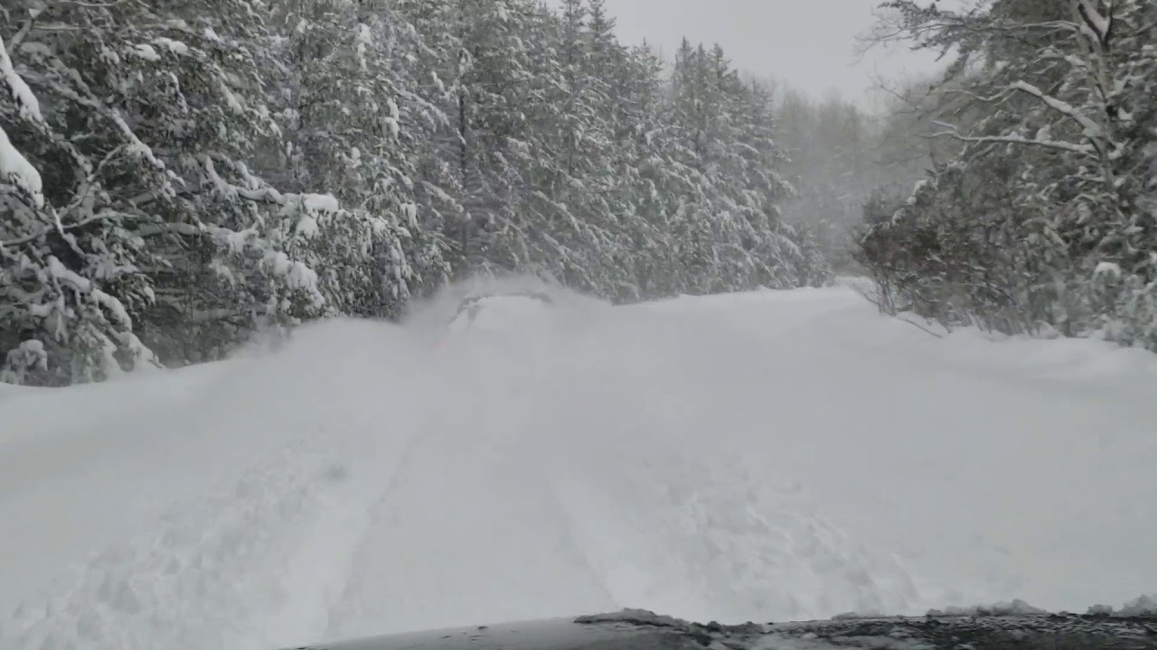 Drive home after a snow storm last winter - YouTube
