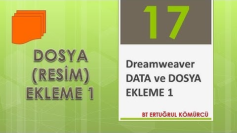 17-DREAMWEAVER + PHP VT DOSYA(resim) EKLEME _1