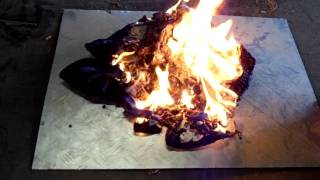 Burning shiny shorts.MP4
