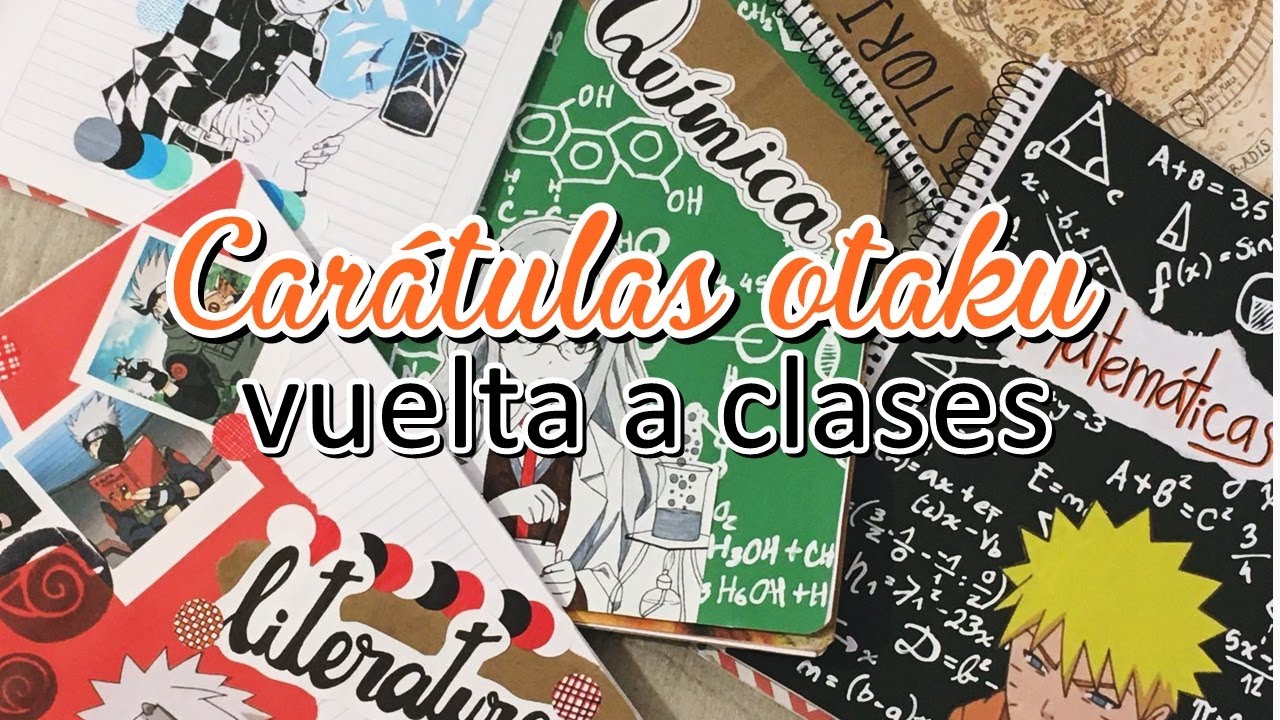 CARÁTULAS PARA CUADERNOS | vuelta a clases  | versión otaku - thptnganamst.edu.vn