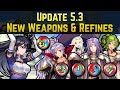 Ayra, Ishtar, H!Nowi, Lyon, & L'Arachel New Refines (Update 5.3) | Fire Emblem Heroes Guide