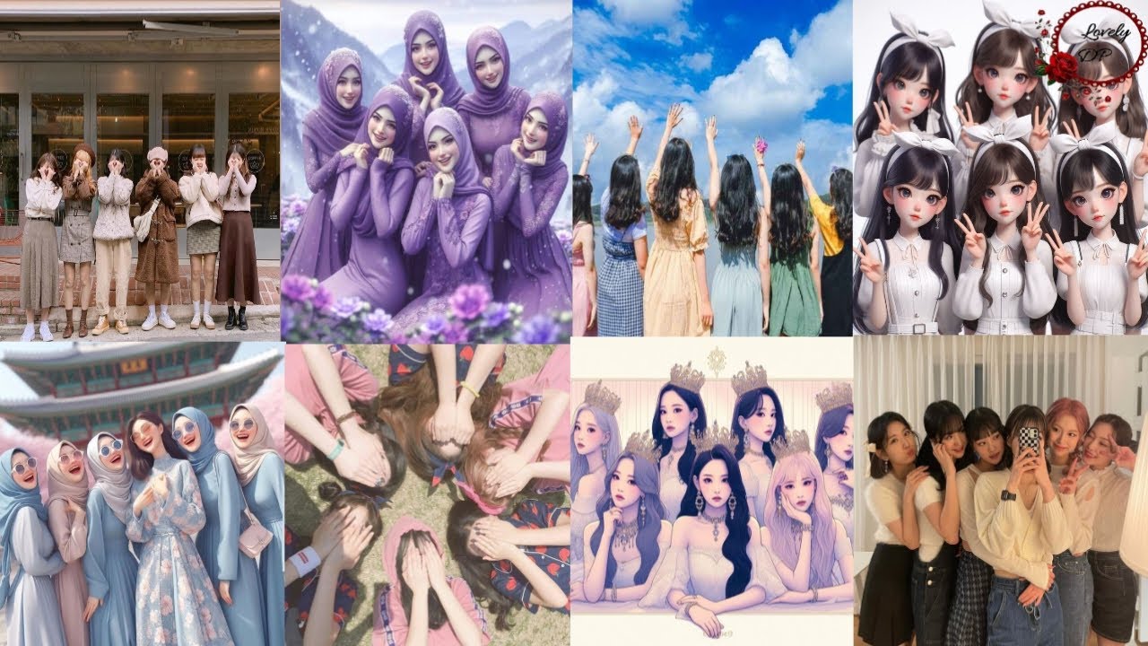 6Friends group dp photo | 6girls group pic|whatsapp dp photo|friends pic dpz