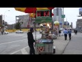 Electronic Hot Dog Cart in New York.