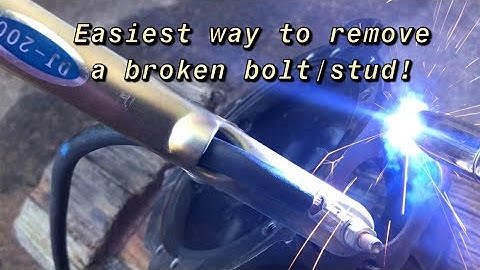 How to extract a broken stud with a welder! (Flux core/Mig)