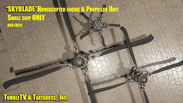 Skyblade Hovercopter Engine & Propeller Unit. #Space Engineers Mod