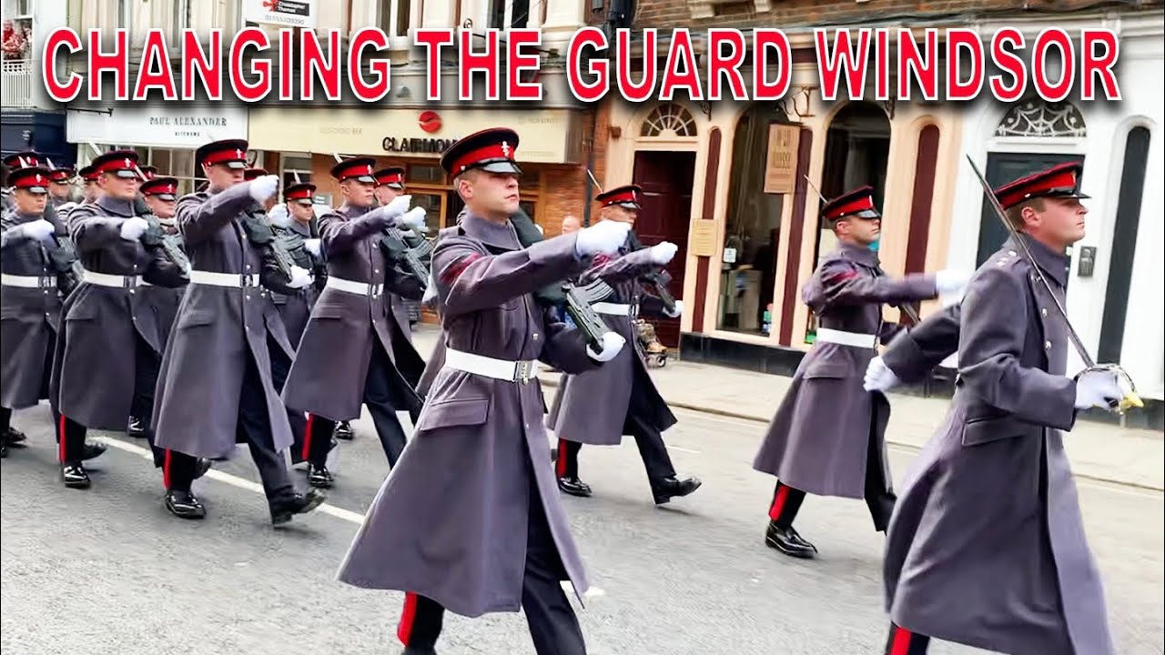 CHANGING THE GUARD WINDSOR 11/11/21||BRITISH ARMY||WINDSOR CASTLE. #guards #military #britisharmy