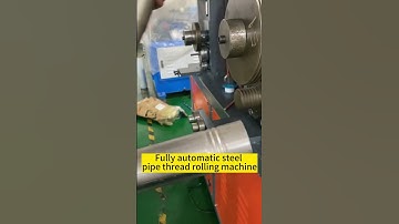 #machine #factory #automobile#Fully automatic steel pipe thread rolling machine #manufacturing