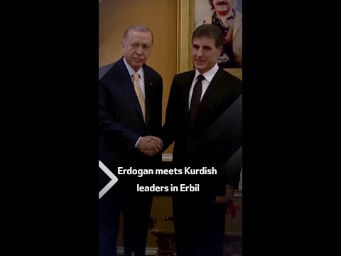 Erdogan meets Kurdish leaders in Erbil