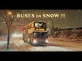 Transit buses in snow and rain  bc transit  victoria  winter 20212022