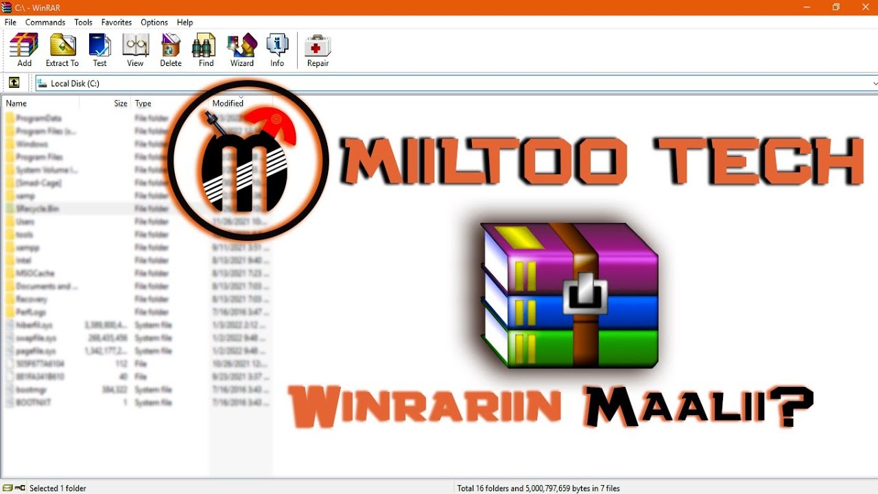 WINRAR maalii?