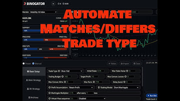 How to Automate Deriv Matches/Differs Trade type