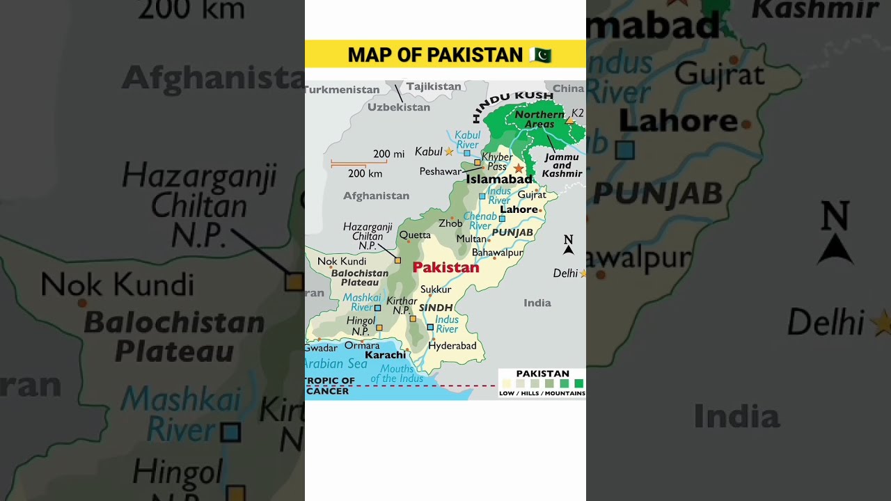 Map Of Pakistan Shorts