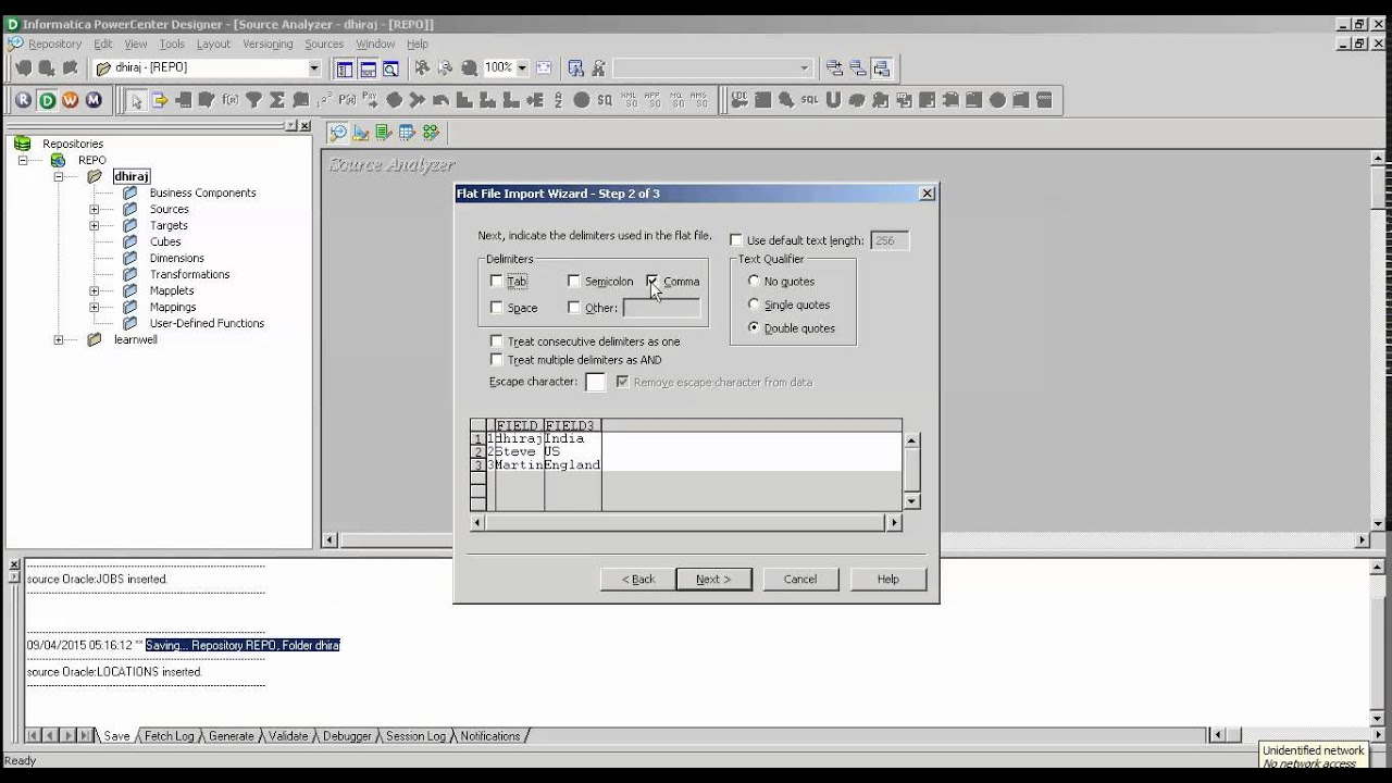 How To Import Flat File In Informatica