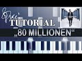 Max Giesinger - 80 Millionen (piano tutorial + MIDI)