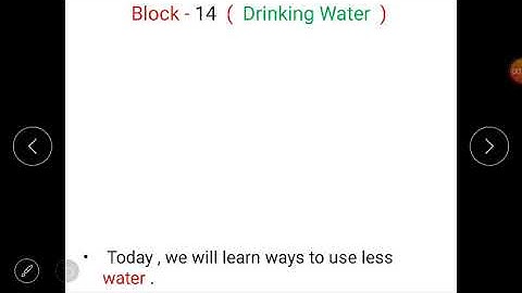 Class 4(Science)- Lesson 3(Reducing Water Consumption) of block 14(Drinking Water).