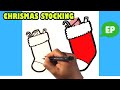 How to Draw a Christmas Stocking - Easy Pictures to Draw