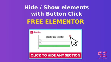 Elementor Hide Or Show Section On Button Click - Free and Easy