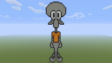 Minecraft Pixel Art - Squidward From SpongeBob SquarePants