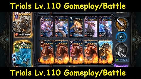 Deck Heroes: Trials Lv110 Gameplay/Battle (Part 2)