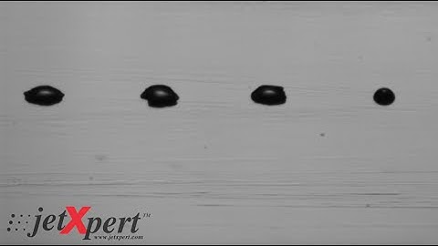 Drop-Substrate Interaction: Dimatix Printhead on Glass