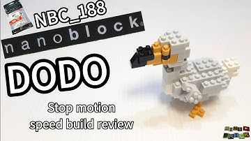 nanoblock NBC_188 | DODO | Stop motion speed build review