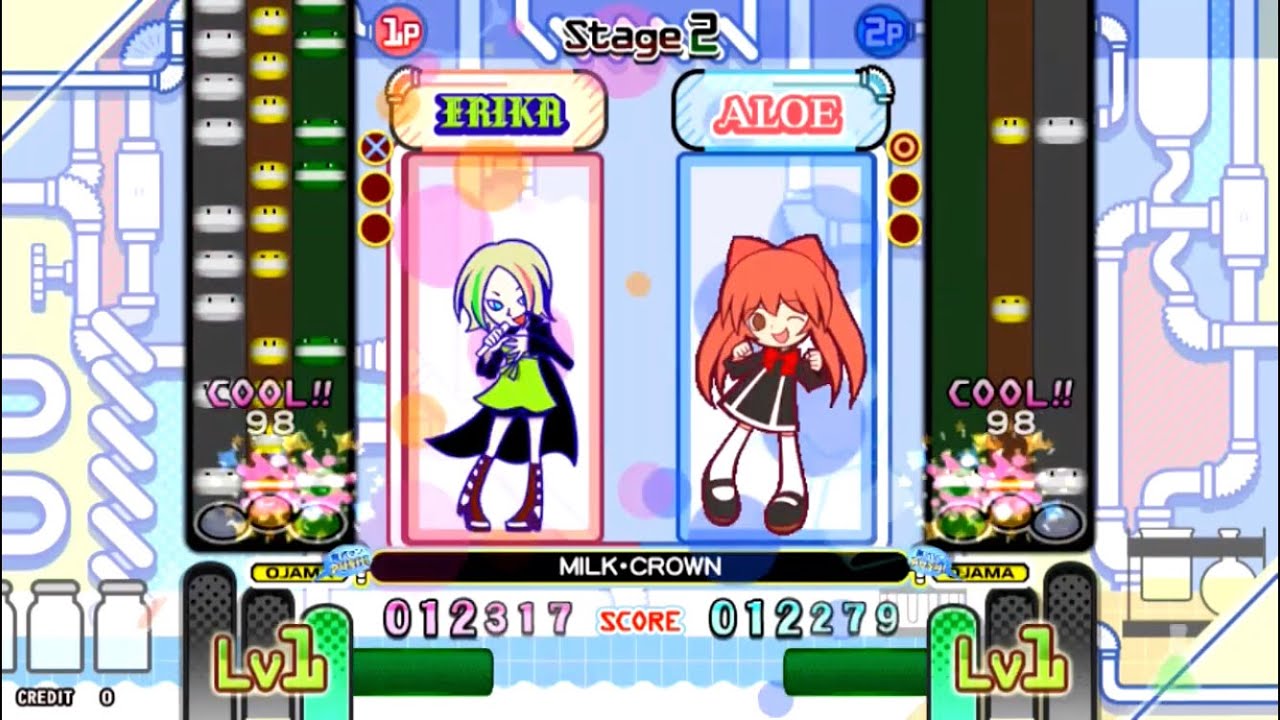 ポップンミュージック　スマイル ポップンミュージック] スマイルスマッシュ / MILK・CROWN BATTLE譜面