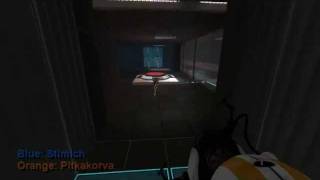 Portal 2 - Co-Op Speedrun, Calibration Course - Wstimich