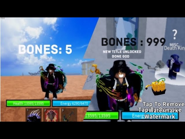 Finally i got Max Bones. They should give you a title like they give for  max Ectoplasms : r/bloxfruits