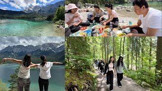 A day trip to the lake. /Eibsee/Munich #adventure #trip #lake #mountains #explore #explorepage #fyp